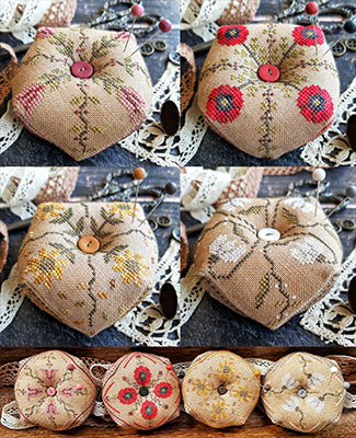 Four Seasons Flowers Biscornu by Putini Putini