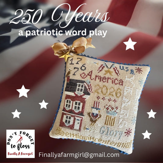 250 Years a patriotic word play *Nashville Market Pre-Order*