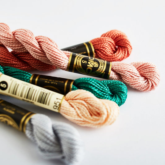 DMC Perle Cotton Size 5  Skeins white-761