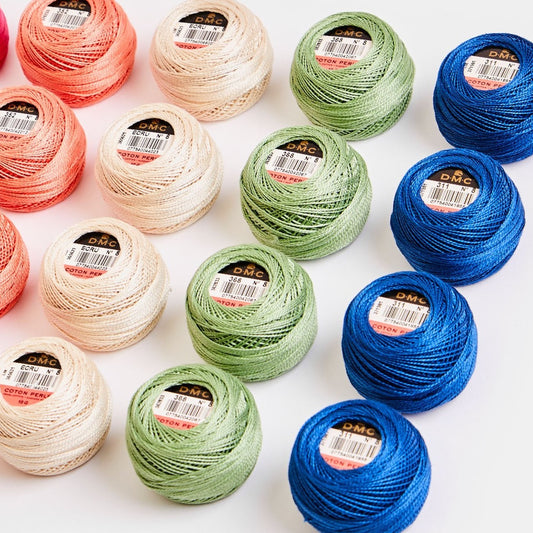 DMC Perle Cotton 8 Balls White - 3823