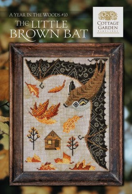 Year in the Woods #10 Little Brown Bat by Cottage GArden Samplings