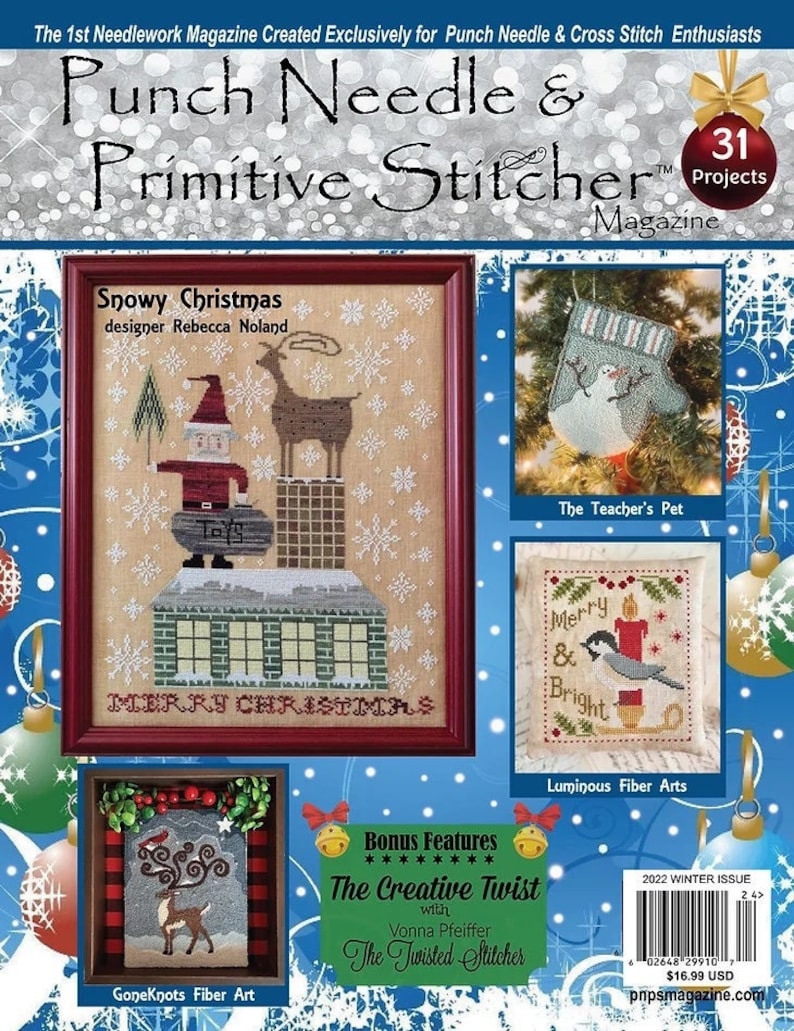 Punch Needle and Primitive Stitcher Magazine For the Stitcher's Soul