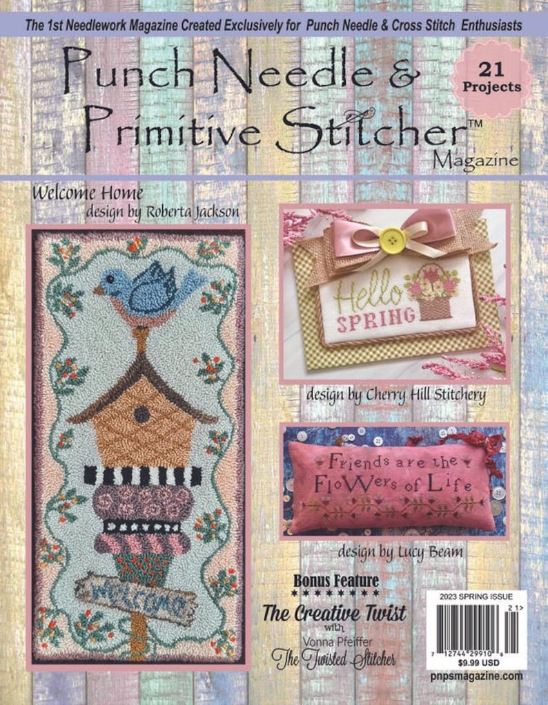 Punch Needle and Primitive Stitcher Magazine For the Stitcher's Soul